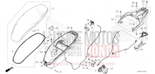 SEAT/LUGGAGE BOX SH125ADT de 2026